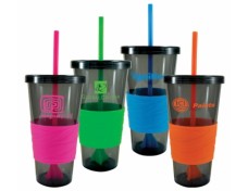 Straw Tumbler with sleeve