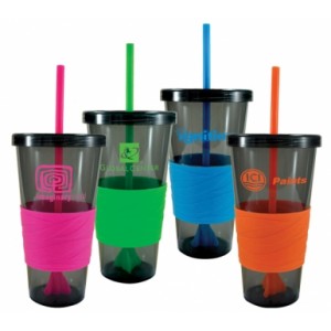 Straw Tumbler with sleeve